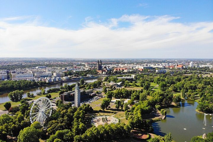 Magdeburg var offer for det som ser ut som et terrorangrep med en bil som kjørte inn i en folkemengde. Magdeburg er hovedstad i den tyske delstaten Sachsen-Anhalt, og byen har ca. 230 000 innbyggere. Foto: Wikipedia commons