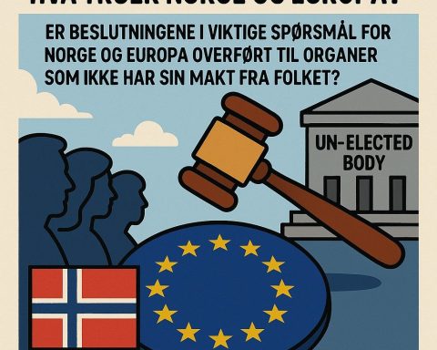 Makt til det norske folk om forsvar? Illustrasjon laget med KI, ChatGPT, Dall-E.