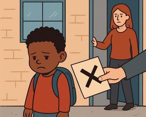 Såkalt rasisme i britiske skoler illustrert med ChatGPT.