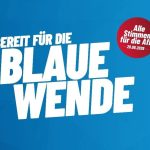 AfD-valgplakat: «Beredt for det blåe vendepunkt!»