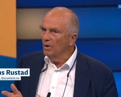 Hans Rustad. Foto fra NRK Debatten via Jarle Aabøs FB.