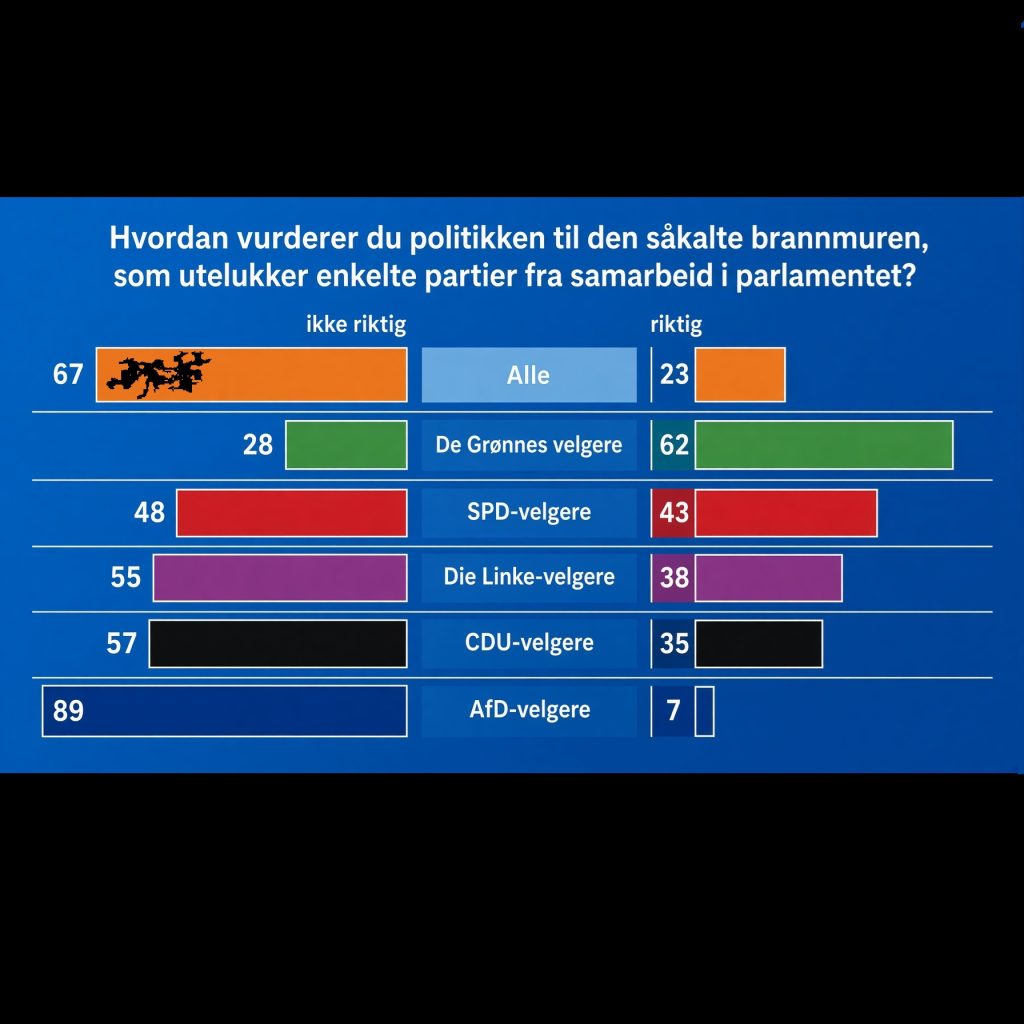 Holdninger til den tyske «brannmuren». Illustrasjon ard.de, oversatt av Politikus.