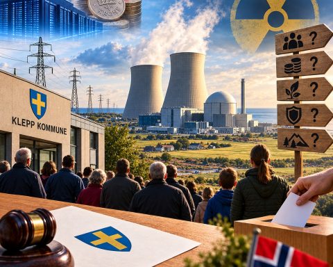 Kjernekraft, kraftbehov og lokaldemokrati i Klepp, illustrert med ChatGPT.