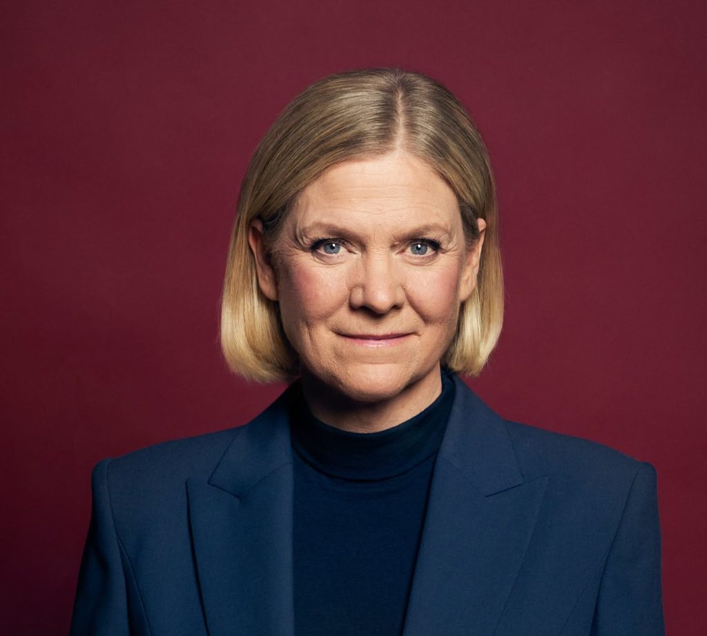 Magdalena Andersson﻿, leder av Socialdemokraterna. Foto fra Facebook
