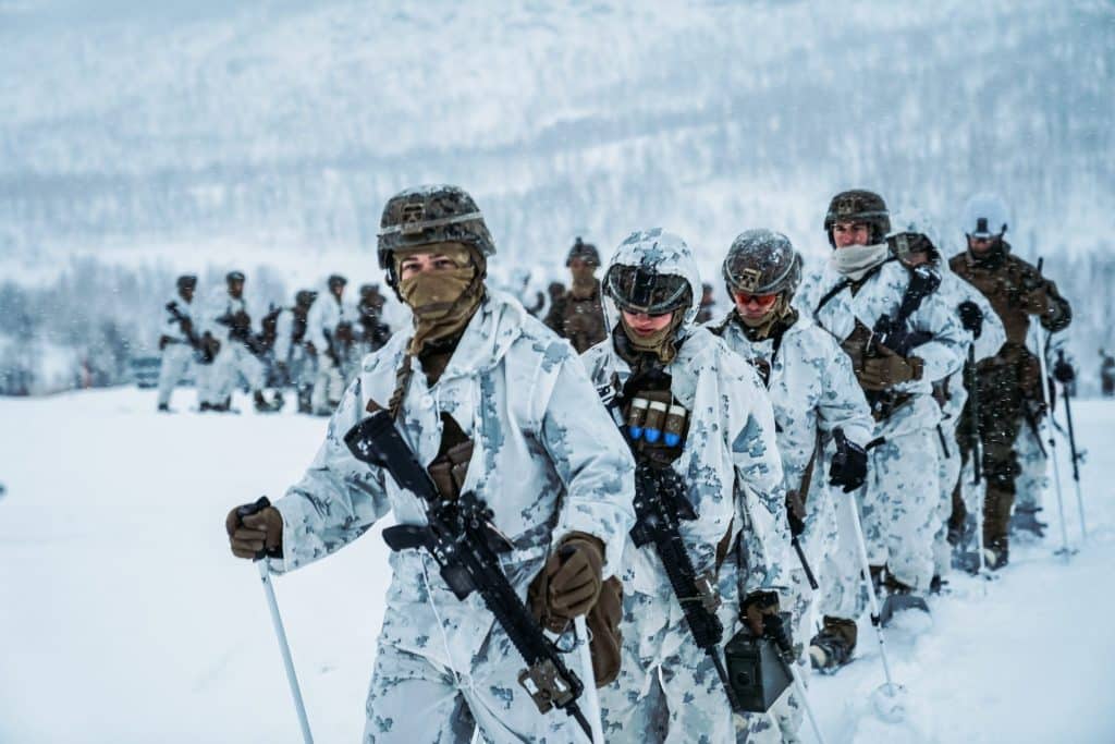 US Marines på øvelse i Norge. Foto fra defense.gov.